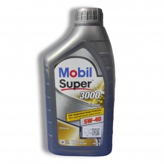 Олива моторна Super 3000 Х1 Diesel 5W-40 1л MOBIL 152573