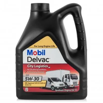 Олива моторна Mobil DELVAC CITY LOG M 5W-30, 4 л MOBIL MOBIL9275 (фото 1)