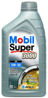 Моторна олива M-SUP (1L) 5W30 API CF SL SM SN ACEA C3 DEXOS 2 FORD M2C917 A MB 229.51 MB 229.52 VW 505.00 VW 505.01 MOBIL M-SUP 3000 XE 5W30 1L