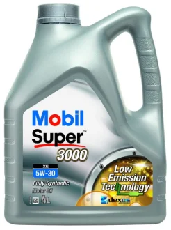Моторна олива M-SUP (4L) 5W30 API CF SL SM SN ACEA C3 DEXOS 2 FORD M2C917 A MB 229.51 MB 229.52 VW 505.00 VW 505.01 MOBIL M-SUP 3000 XE 5W30 4L