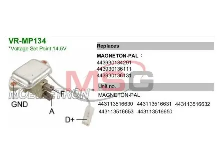 Регулятор напруги генератора MOBILETRON VRMP134