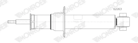 Амортизатор задн лів/прав BMW X3 (G01), X3 (G01, F97, G08), X4 (G02, F98) 1.6-3.0H 08.17- MONROE G2263