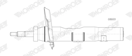 Амортизатор передн лів MERCEDES A (V177), A (W177), B SPORTS TOURER (W247) 1.3-2.0H 03.18- MONROE G8669