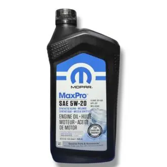 Олива MaxPro SAE 5W-20 Engine Oil SP/GF-6A, 1qt. MOPAR 68518202AA
