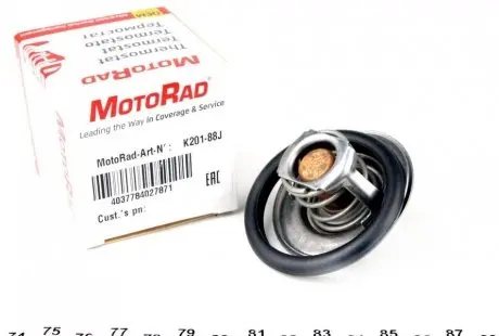 Термостат системи охолодження (88°C) CHEVROLET AVEO / KALOS DAIHATSU CHARMANT, CUORE II FORD SCORPIO I, SCORPIO II, SIERRA II, TRANSIT, TRANSIT TOURNEO HONDA ACCORD II, ACCORD III 0.8-3.0 07.77- MOTORAD 201-88JK