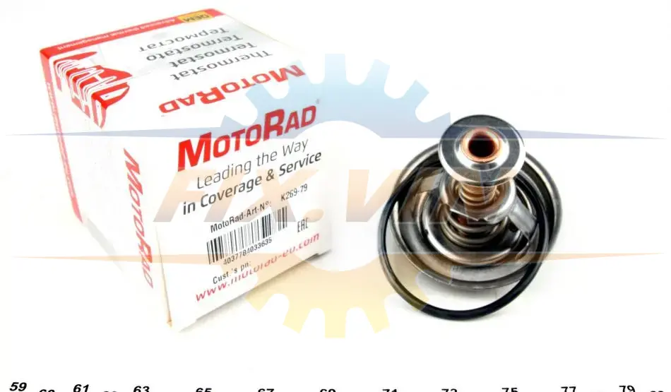 Термостат MB S-Class/SL M117 80- (79 C) MOTORAD 269-79K (фото 1)