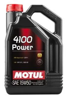 Масло моторное 4100 Power 15W-50 5л MOTUL 100273 (фото 1)