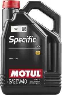 Олива моторна Specific LL-04 5W40 5л MOTUL 101274 (фото 1)