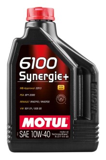 Олива моторна  6100 Synergie+ 10W-40 2л MOTUL 101488