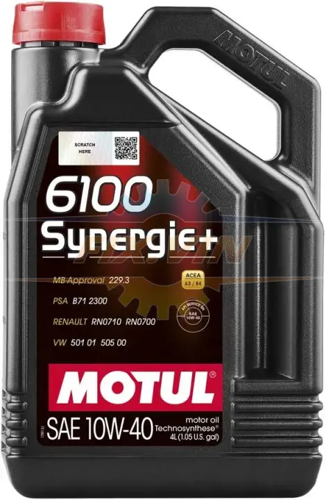 Масло моторное  6100 Synergie+ 10W-40 4л MOTUL 101491 (фото 1)