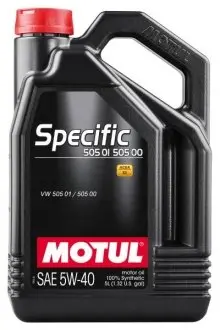 Олива моторна Specific 505 01 505 00 5W-40 5л MOTUL 101575 (фото 1)
