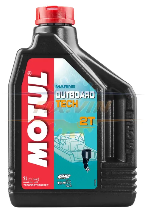 Олива моторна Outboard Tech 2T 2л MOTUL 101726 (фото 1)