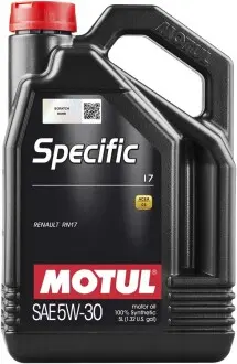 Олива моторна Specific 17 5W30 5л MOTUL 102306