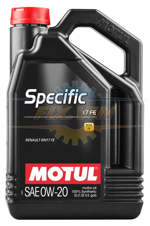Олива моторна Specific 17 FE 0W-20 5л MOTUL 102406 (фото 1)