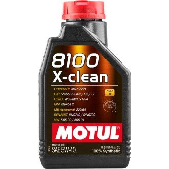 Олива моторна 8100 X-clean 5W-40 1л MOTUL 102786