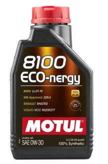 Масло моторное 8100 ECO-NERGY 0W30 1л MOTUL 102793