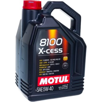 Олива моторна 8100 X-Cess 5W40 5л MOTUL 102870