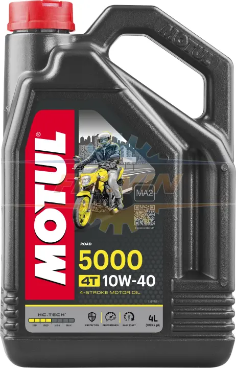 Олива моторна 5000 4T 10W-40 4л MOTUL 104056 (фото 1)