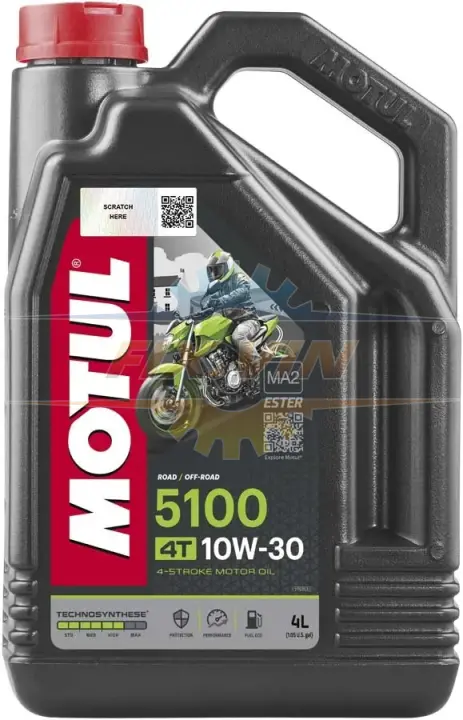 Олива моторна 5100 4T 10W-30 4л MOTUL 104063 (фото 1)