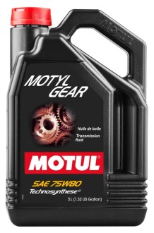 Масло трансмиссионное MotylGear 75W80 5л MOTUL 106466