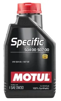 Масло моторное MOTUl Specific 504 00 507 00 0W30 1л MOTUL 107049