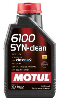 Масло моторное 6100 SYN-clean 5W-40 1л MOTUL 107941