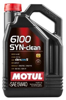 Олива моторна 6100 SYN-clean 5W-40 4л MOTUL 107942