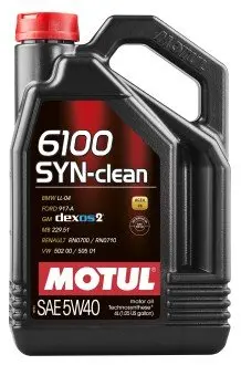 Олива моторна 6100 SYN-clean 5W-40 4л MOTUL 107942