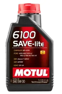 Олива моторна 6100 Save-Lite 5W-30 1л MOTUL 107956