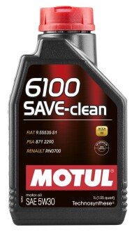 Олива моторна 6100 SAVE-clean 5W-30 1л MOTUL 107960