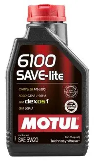 Олива моторна 6100 Save-Lite 5W-20 1л MOTUL 108009
