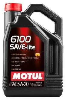 Олива моторна 6100 Save-Lite 5W-20 5л MOTUL 108033