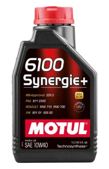 Масло моторное  6100 Synergie+ 10W-40 1л MOTUL 108646 (фото 1)