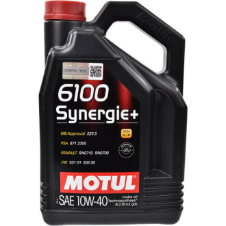 Олива моторна  6100 Synergie+ 10W-40 5л MOTUL 108647 (фото 1)