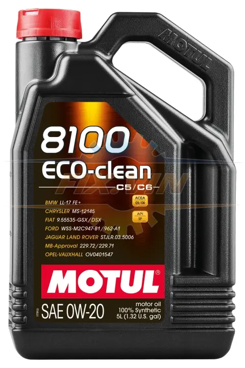 Олива моторна 8100 ECO-clean 0W-20 5л MOTUL 108862 (фото 1)