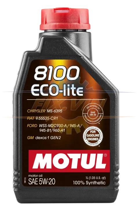 Олива моторна 8100 Eco-Lite 5W20 1л MOTUL 109102 (фото 1)