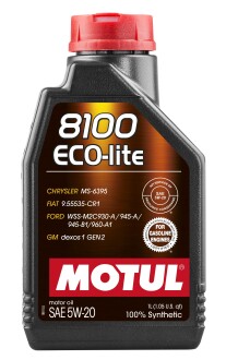 Масло моторное 8100 Eco-Lite 5W20 1л MOTUL 109102