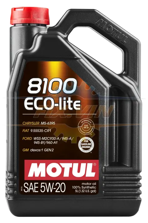 Олива моторна 8100 Eco-Lite 5W20 5л MOTUL 109104 (фото 1)