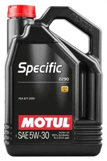 Олива моторна Specific 2290 SAE 5W-30 5л MOTUL 109325 (фото 1)