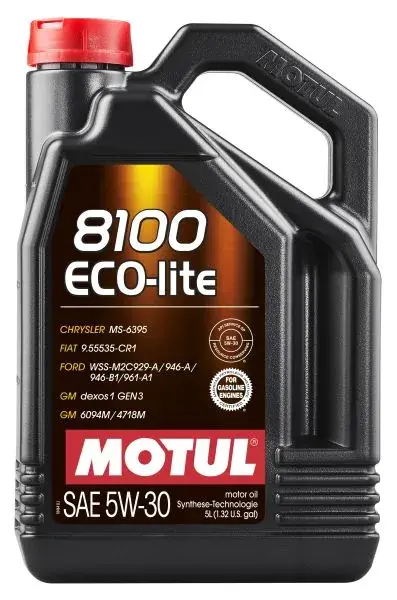 Масло моторное 8100 Eco-lite 5W30 5L MOTUL 110051 (фото 1)