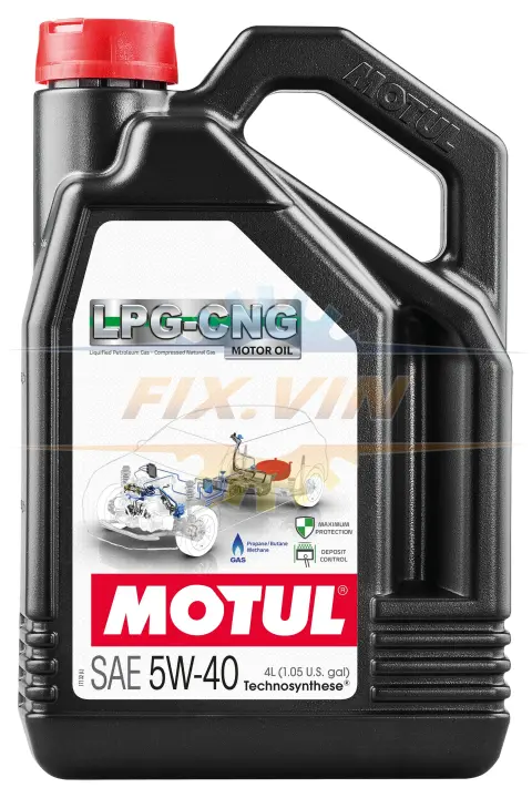 Олива моторна Lpg-Cng 5W40 4л MOTUL 110669 (фото 1)