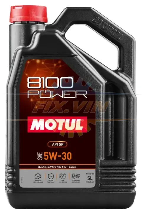Олива моторна 8100 Power 5W-30 5л MOTUL 111801 (фото 1)