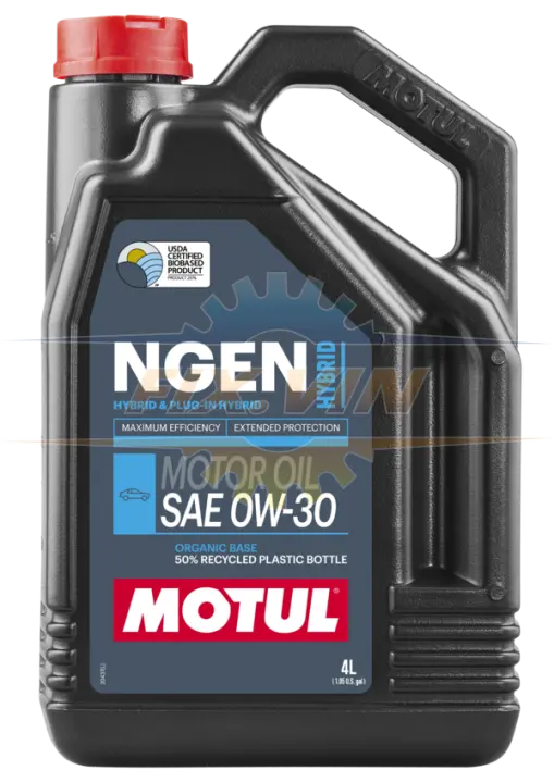 Моторна олива NGEN HYBRID (4L) 0W30 (гібридні авто) API ILSAC GF-6A SP HONDA KIA NISSAN TOYOTA MOTUL 111904 (фото 1)
