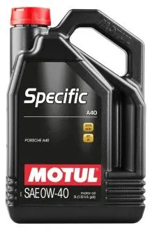 Олива моторна Specific A40 0W-40 5л MOTUL 348306 / 112075