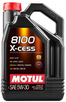 Олива моторна 8100 X-Cess 5W40 4л MOTUL 368207 / 104256