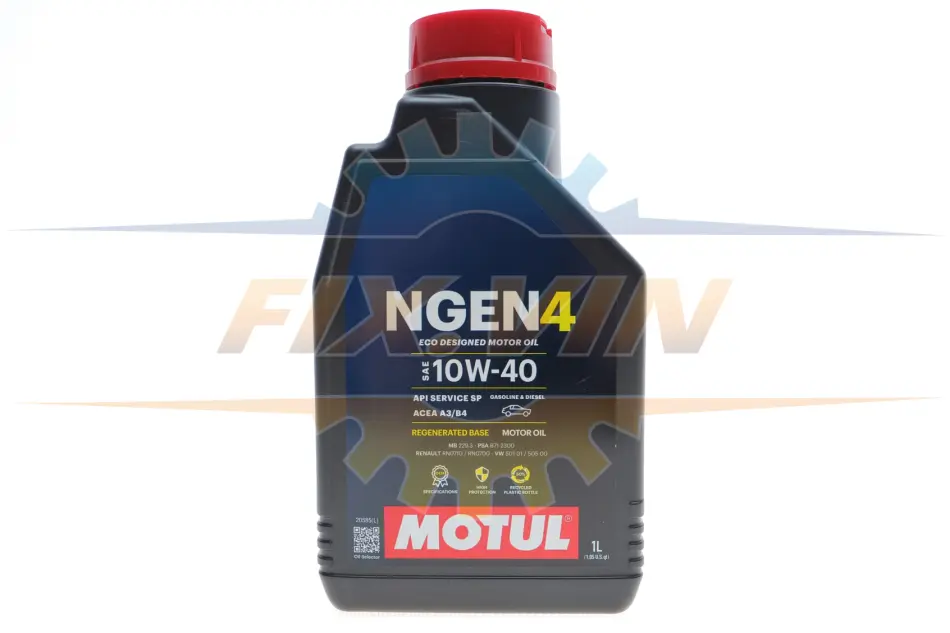 Олива моторна синтетична д/авто NGEN 4 10W40 1L MOTUL 387801 (фото 1)