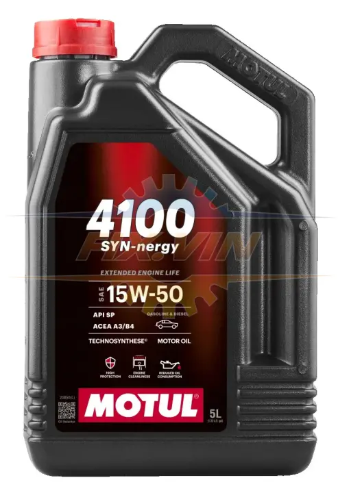 Олива моторна 4100 Syn-Ner 15W40 5л MOTUL 4100 SYN-NER 15W40 5L (фото 1)