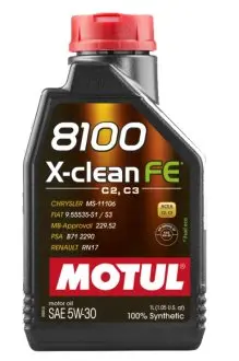 Олива моторна  8100 X-Clean FE 5W-30 1л MOTUL 814101