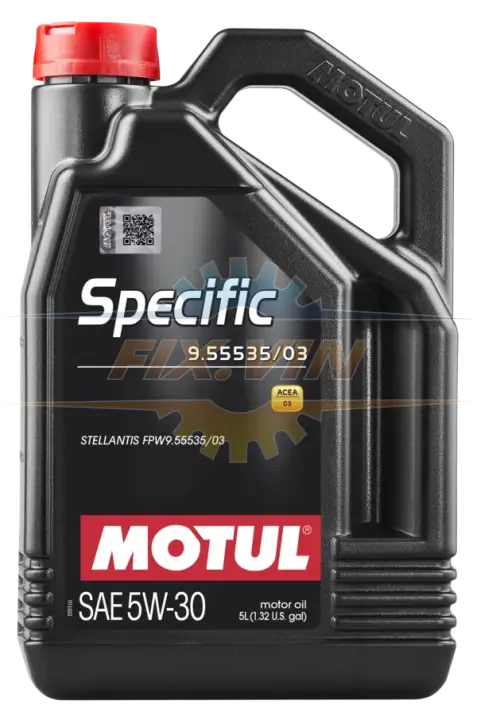 Олива моторна Specific 9.55535/03 5W30 5л MOTUL 814451 (фото 1)
