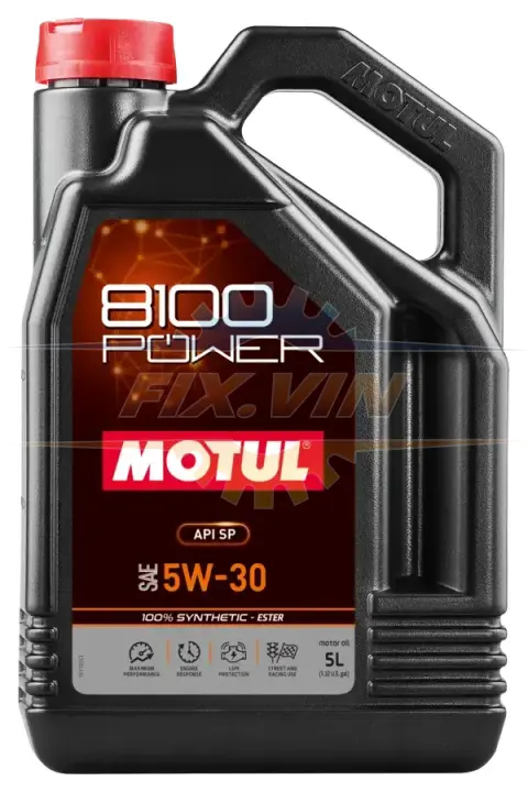 Олива моторна 8100 Power 5W-30 5л MOTUL 824506 (фото 1)